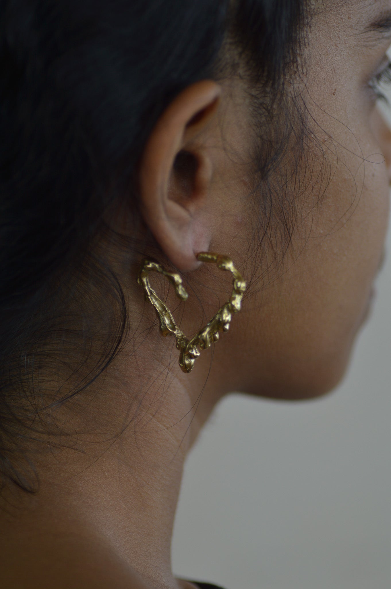 Lava Heart Earrings