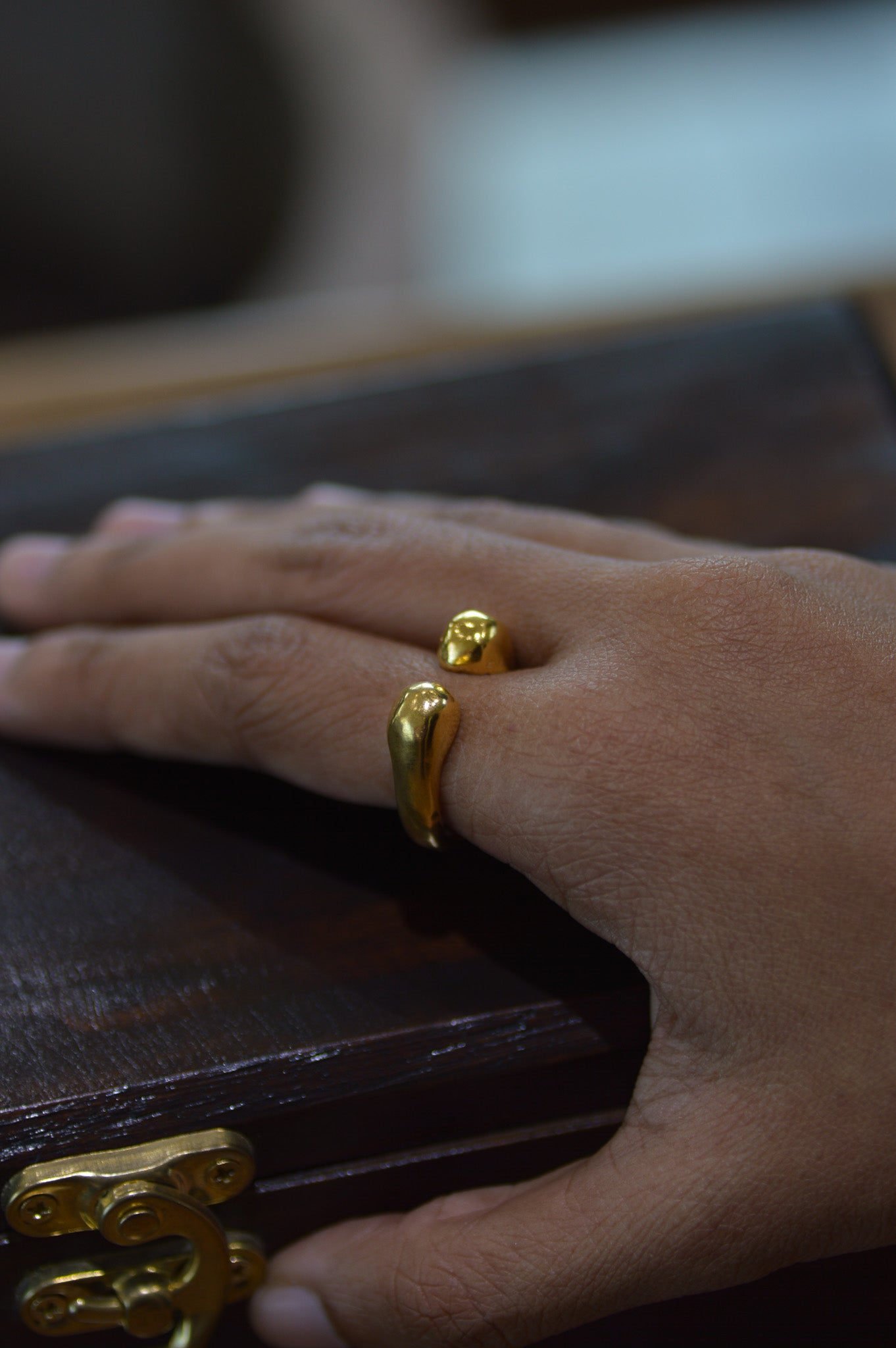 Lava 2 Brass Ring