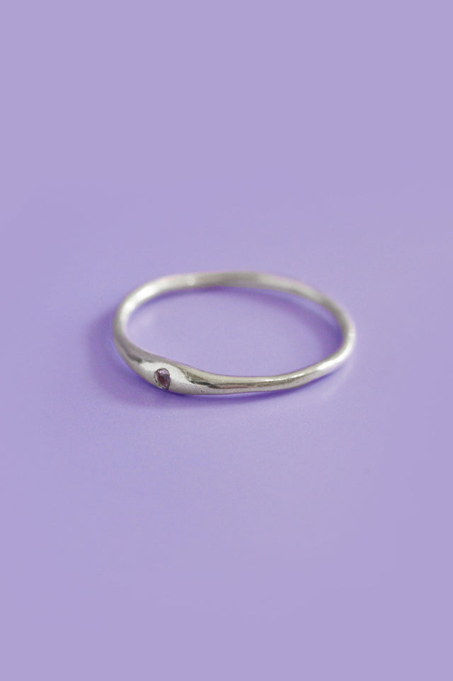 Siyum Rhodolite Garnet Silver Ring