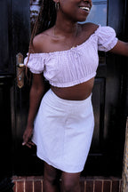Saduni Crop Top | Natural Linen