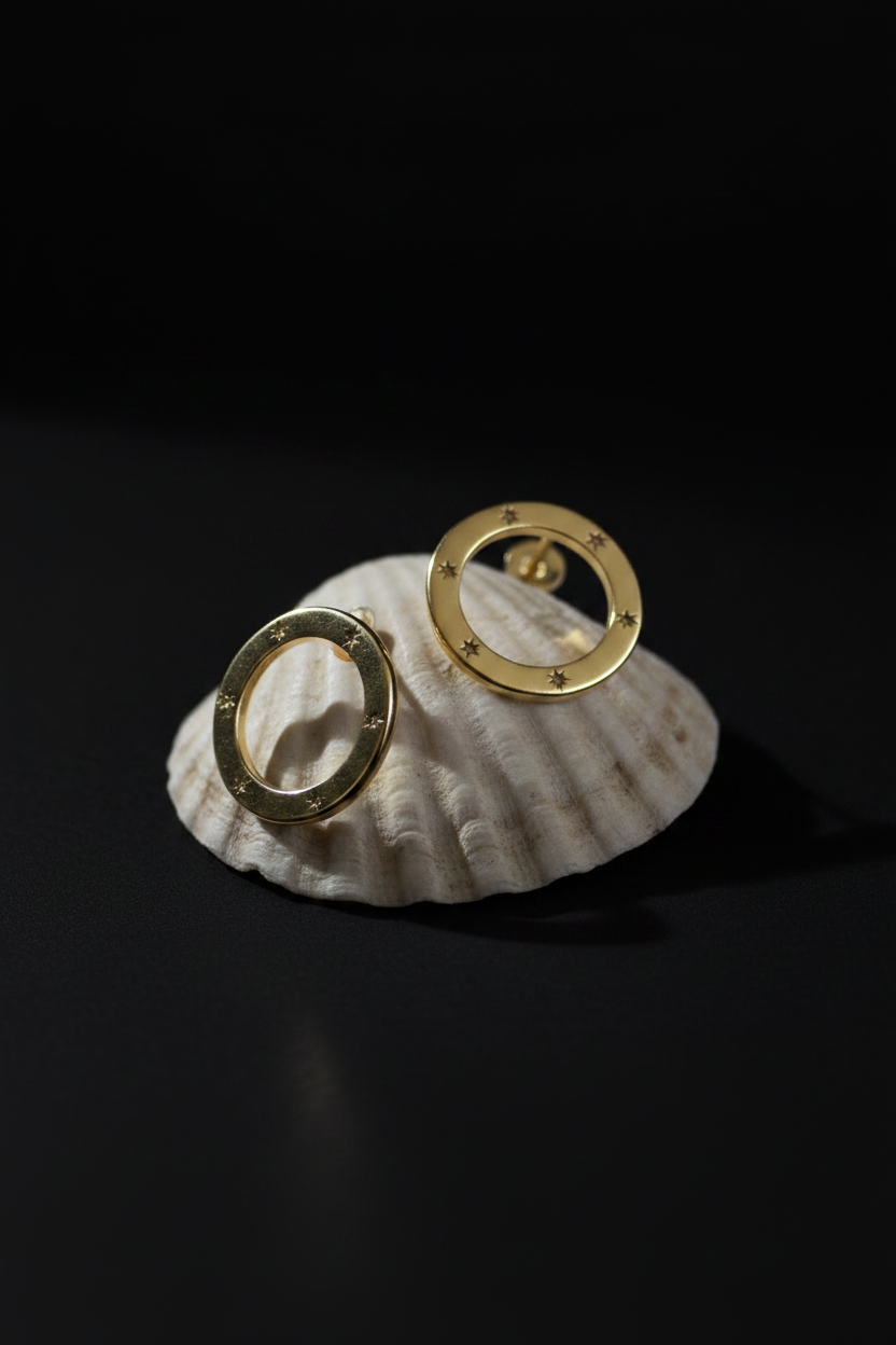 Nova Brass Earrings