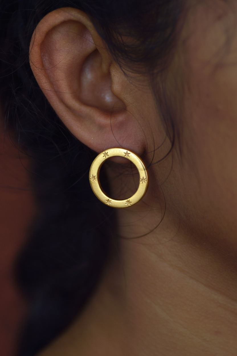 Nova Brass Earrings