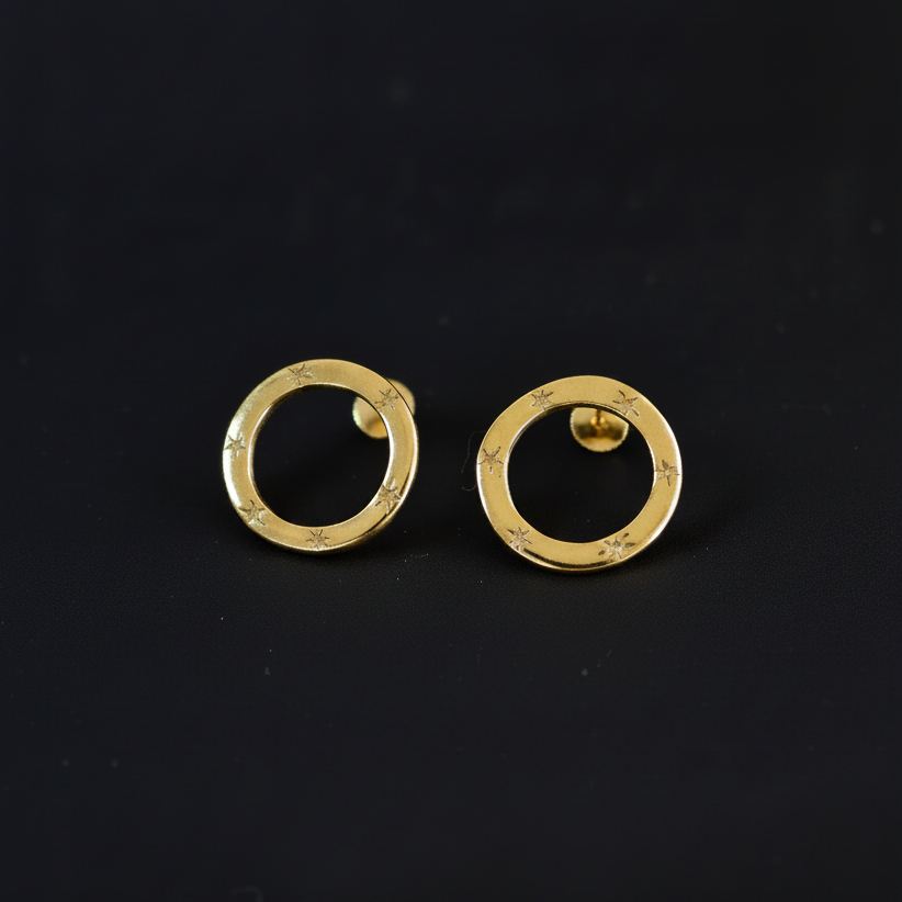 Nova Brass Earrings