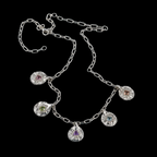 Ira Charm Necklace | Blue Topaz, Peridot, Amethyst & Pink Tourmaline 1612-1
