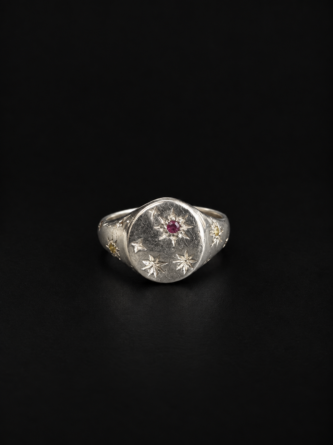 Starry Signet - Pink & Yellow Sapphire - 2134-10