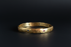Pickle Brass Bangle | Amethyst, Emerald, Blue, Purple, Pink & Orange Sapphire 1782-1