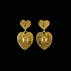 Love In Bloom Brass Earrings | Yellow Zircon 2076-01