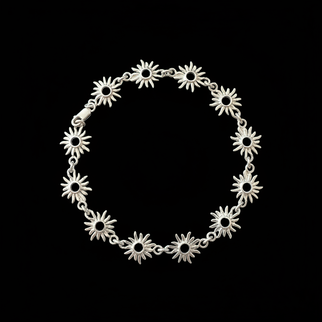 Sunflower Bracelet | Silver