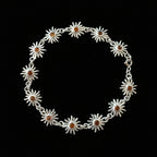 Sunflower Bracelet Silver | Garnet 2028-2