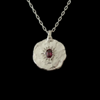 Ira Silver Pendant | Garnet 2132