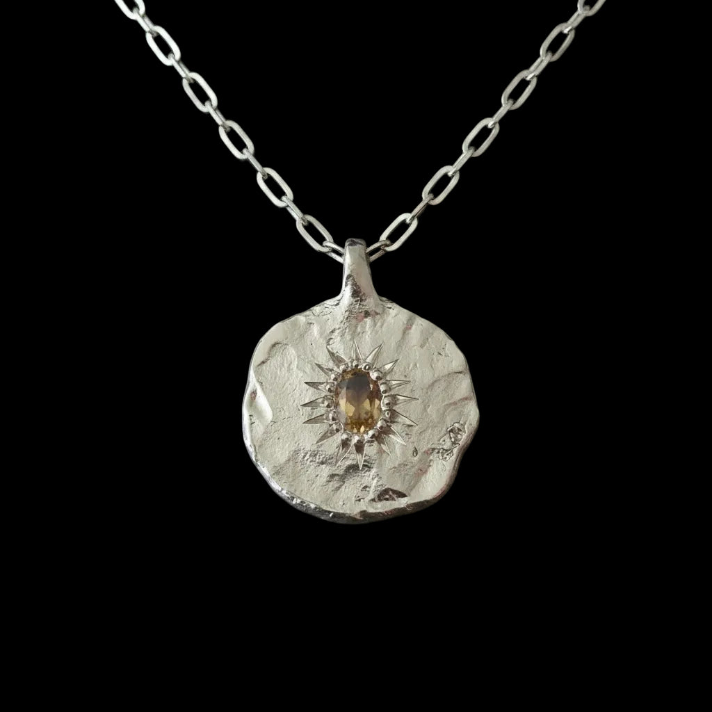 Ira Silver Pendant | Citrine 2132