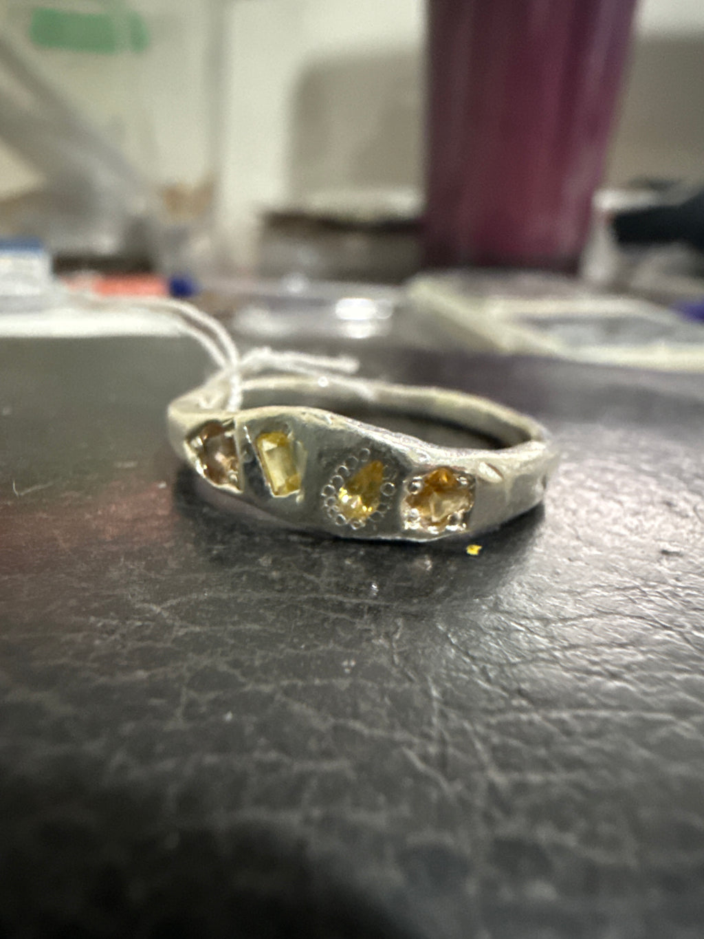 Dancer Silver Ring | Yellow Sapphire 2265-1