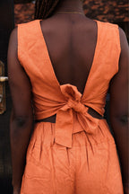 Veralu Tie Top | Natural Linen