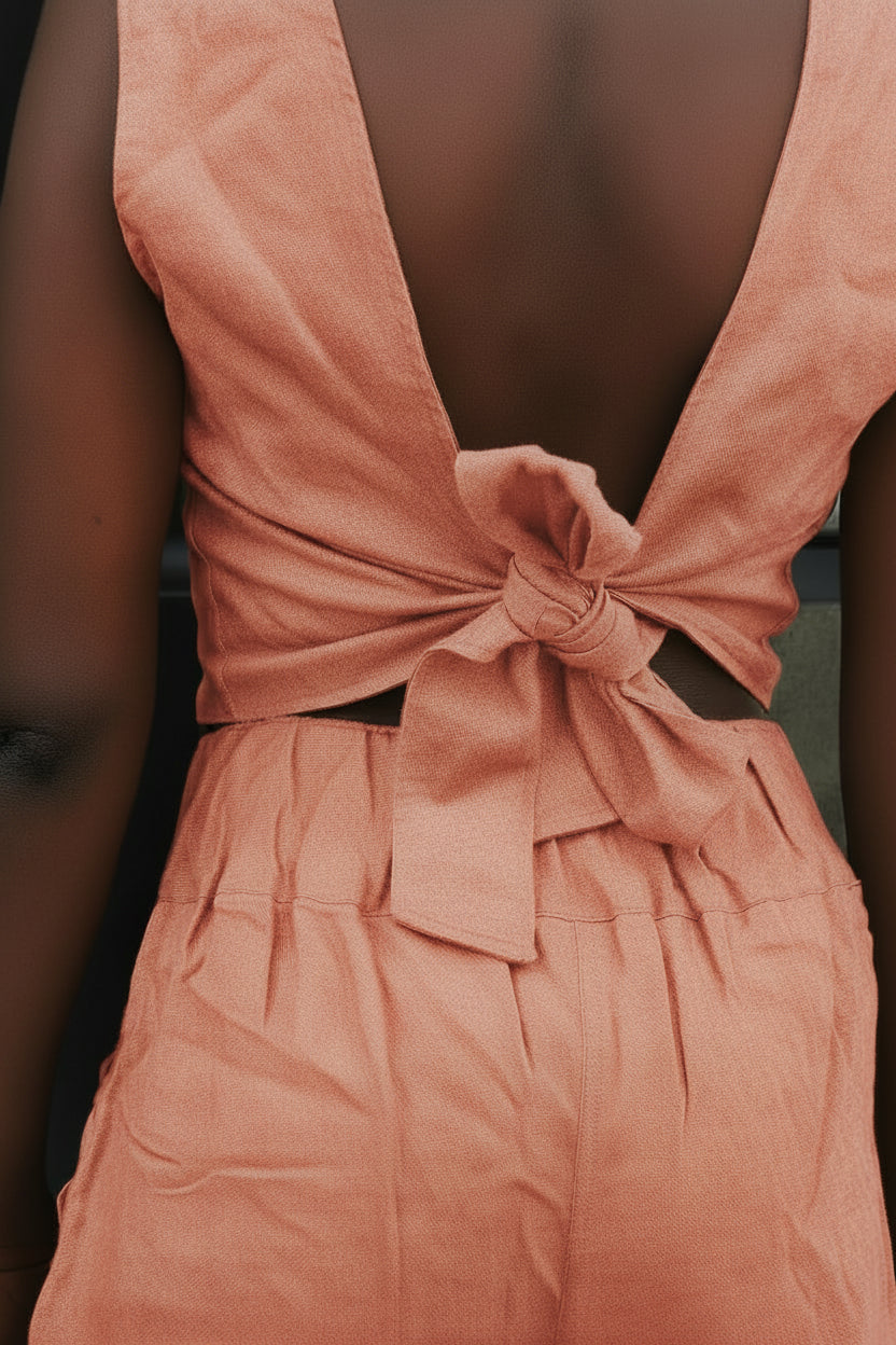 Veralu Tie Top | Natural Linen
