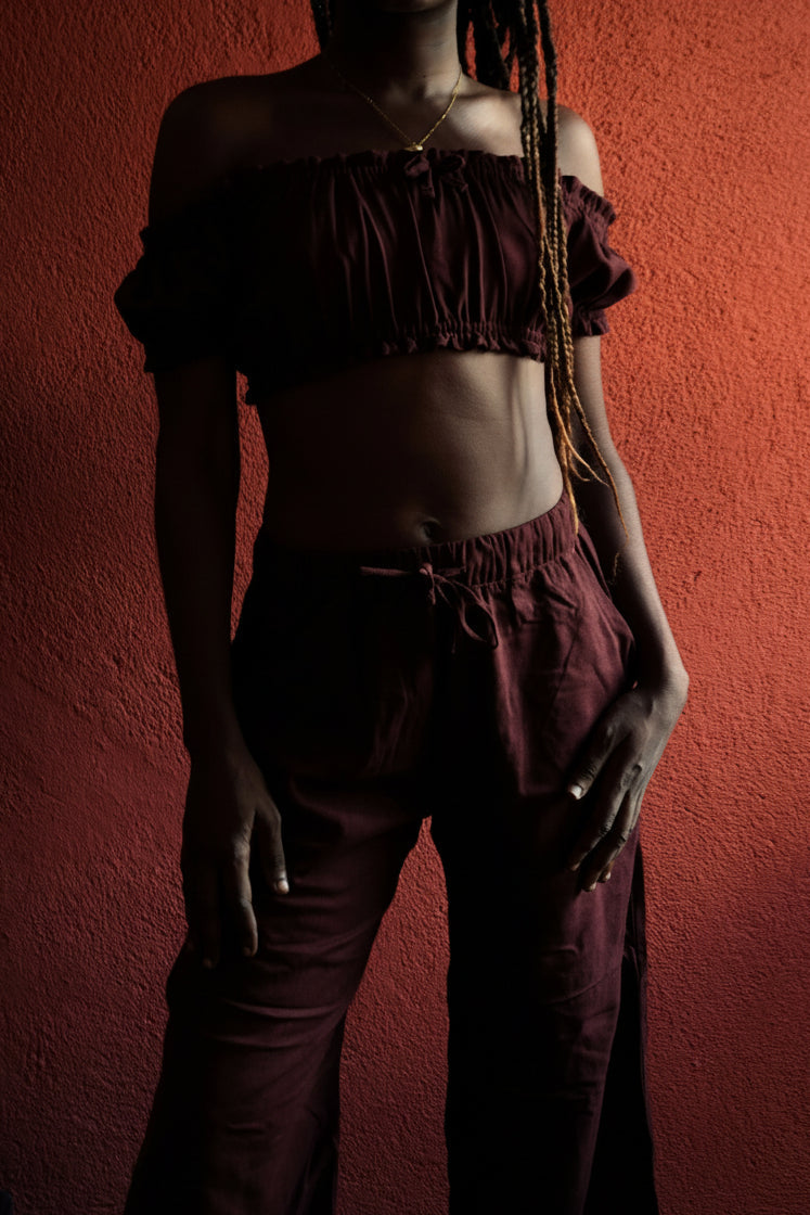 Saduni Crop Top | Natural Linen