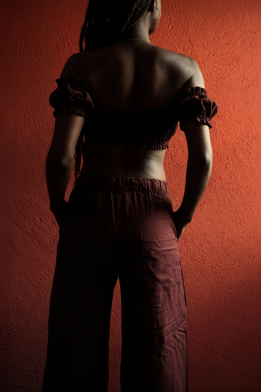 Saduni Crop Top | Natural Linen