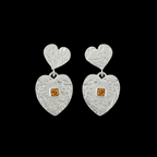 Love In Bloom Silver Earrings | Zircon