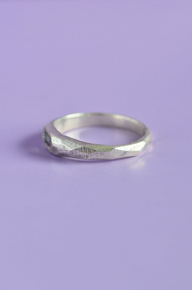 Cleo Green Tourmaline Silver Ring