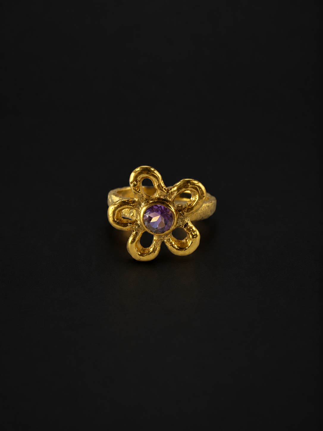 Mala Brass Ring |Amethyst | 2241 - 3 |