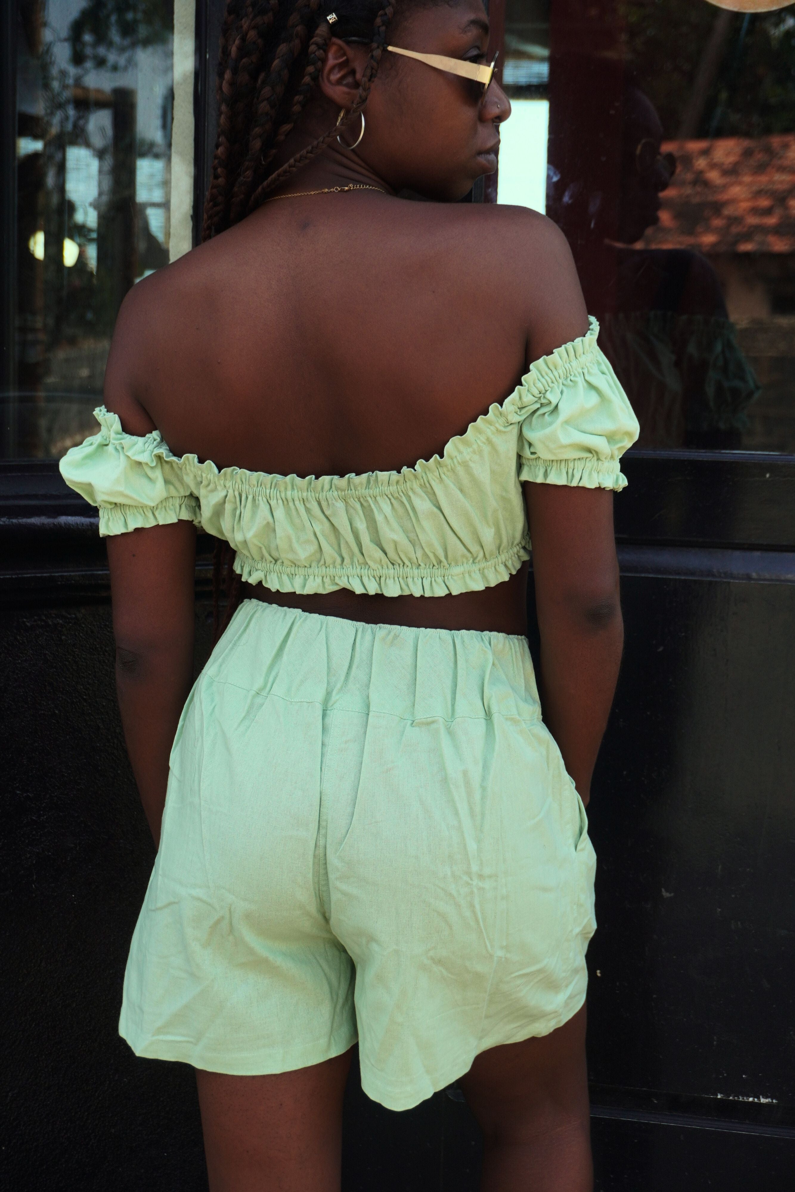Saduni Crop Top | Natural Linen