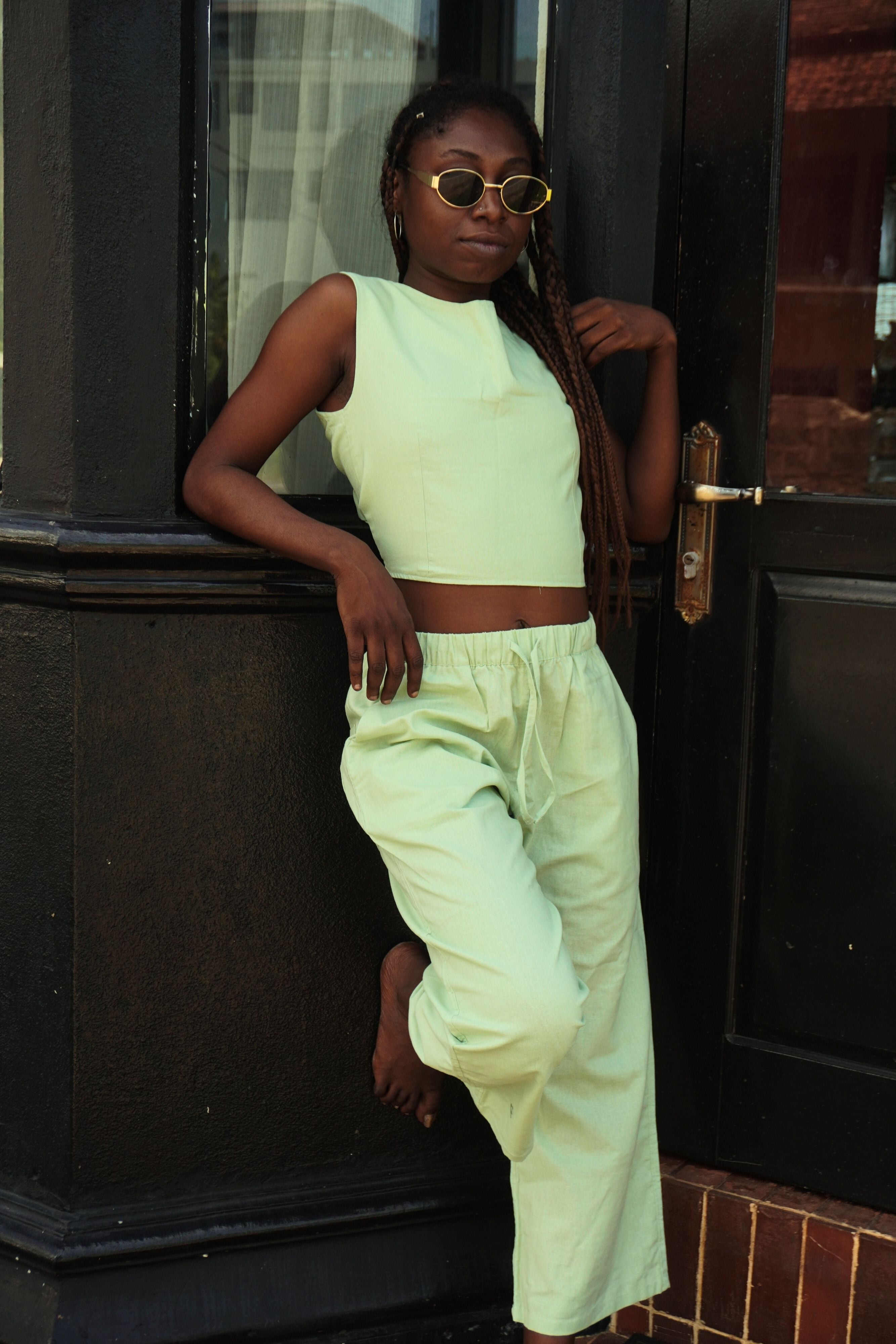 Veralu Flow Trousers | Natural Linen