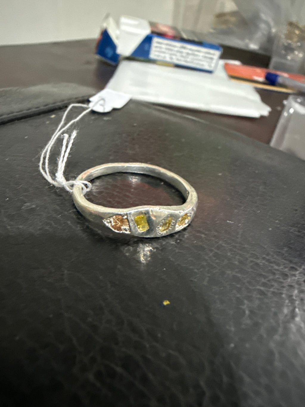 Dancer Silver Ring | Yellow Sapphire 2265-1