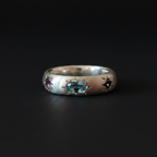 Ceres Silver Band | Blue Topaz, Yellow, Pink & Green Sapphire 2230-6