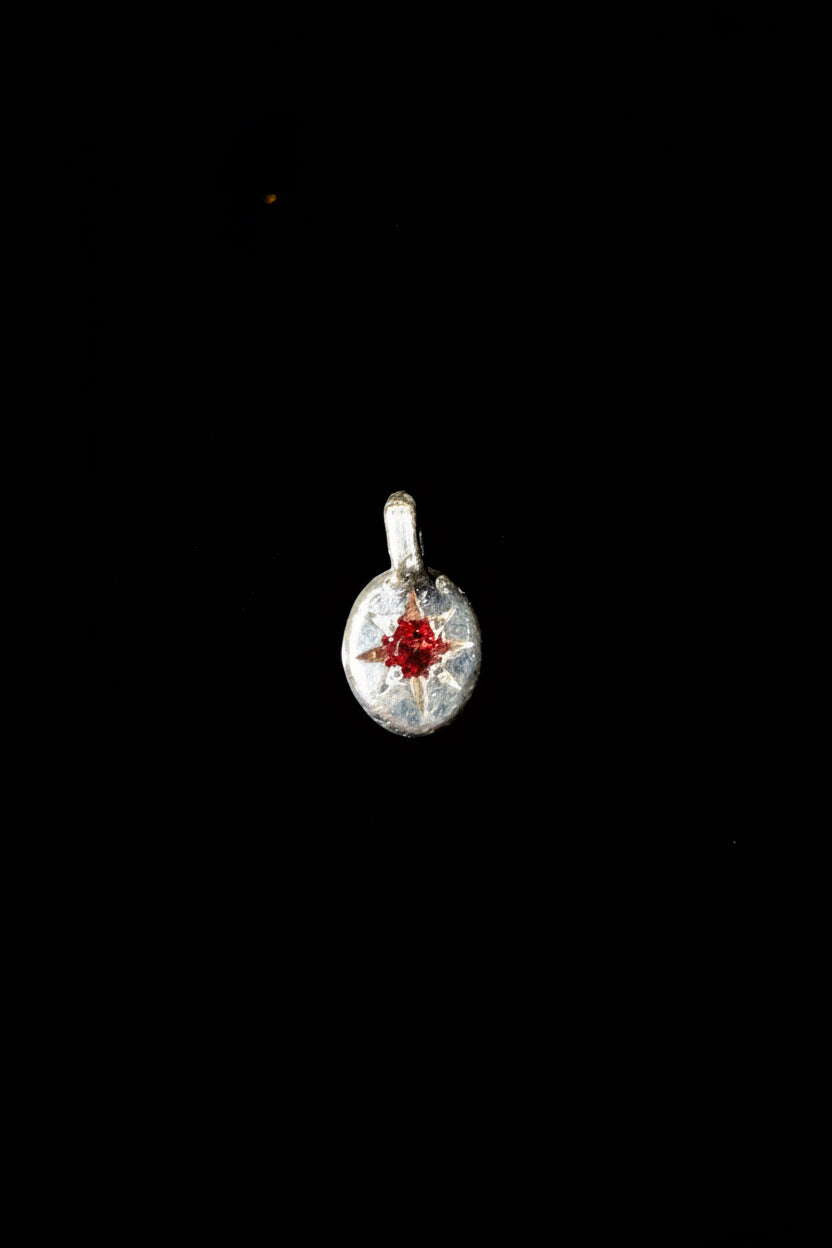 Fay Pendant - Red Garnet - 2290-2