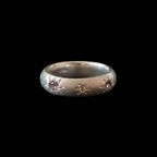 Ceres Silver Band | Pink Tourmaline, Yellow, Pink & Orange Sapphire 1593-7