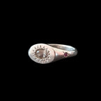 Penny Silver Ring | Champagne Topaz, White & Pink Sapphire 2101-7