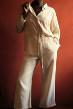 Veralu Flow Trousers | Natural Linen