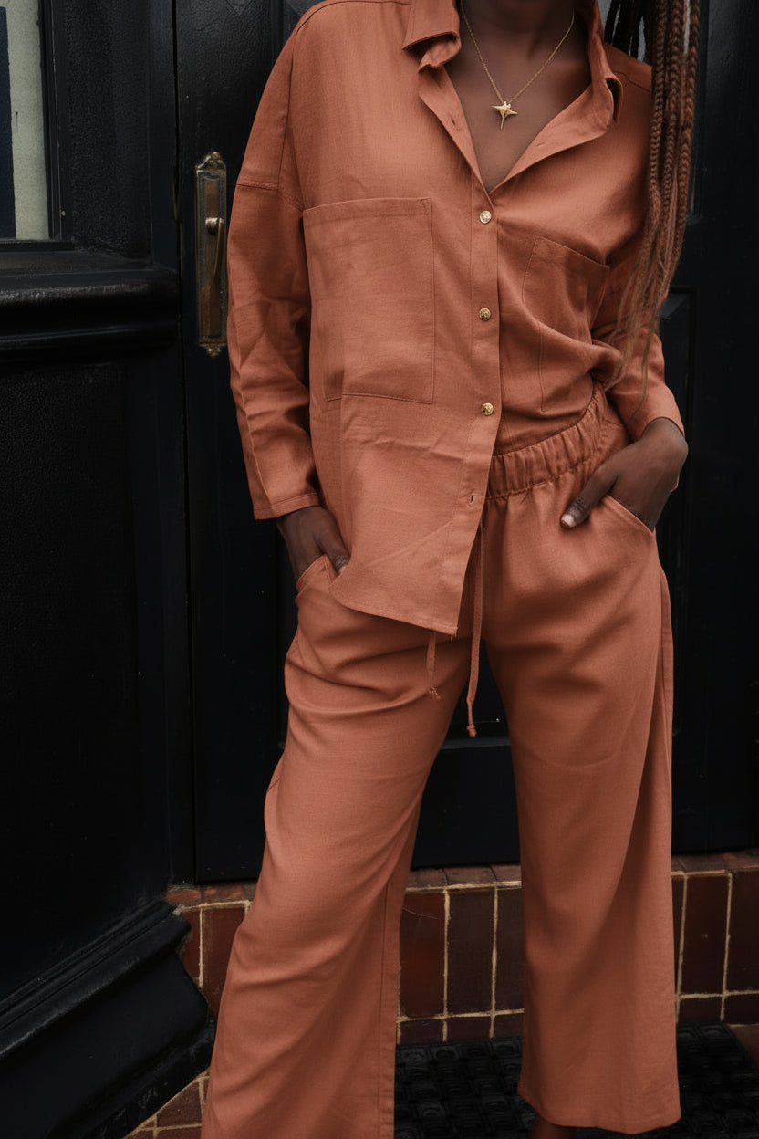 Veralu Flow Shirt | Natural Linen