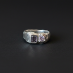 Duet Silver Ring | Purple Spinel 2222-9