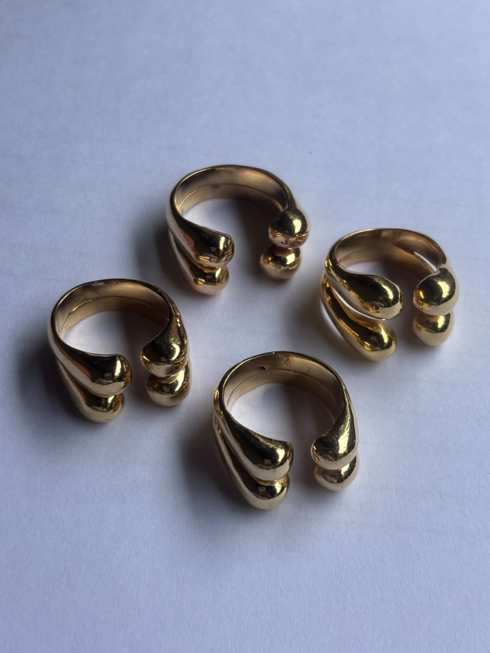 Lava 4 Ring Brass