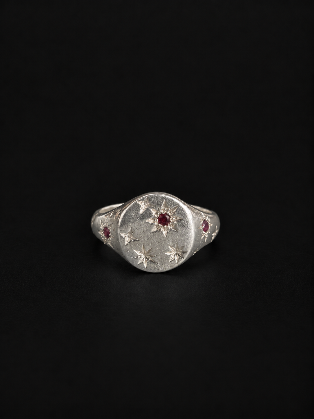 Starry Signet - Ruby, Red Garnet - 2134-6