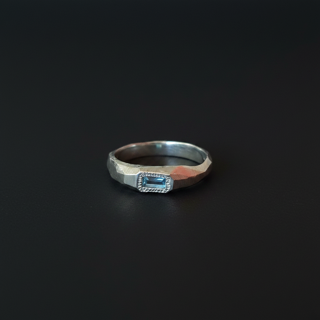 Cleo Silver Ring | Blue Topaz 2221