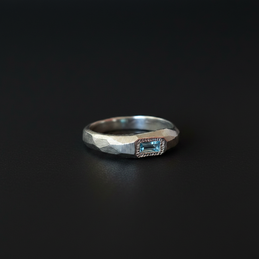 Cleo Silver Ring | Blue Topaz 2221