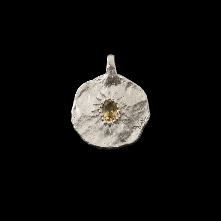 Ira Silver Pendant | Citrine 2132