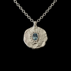 Ira Silver Pendant | Blue Topaz 2132