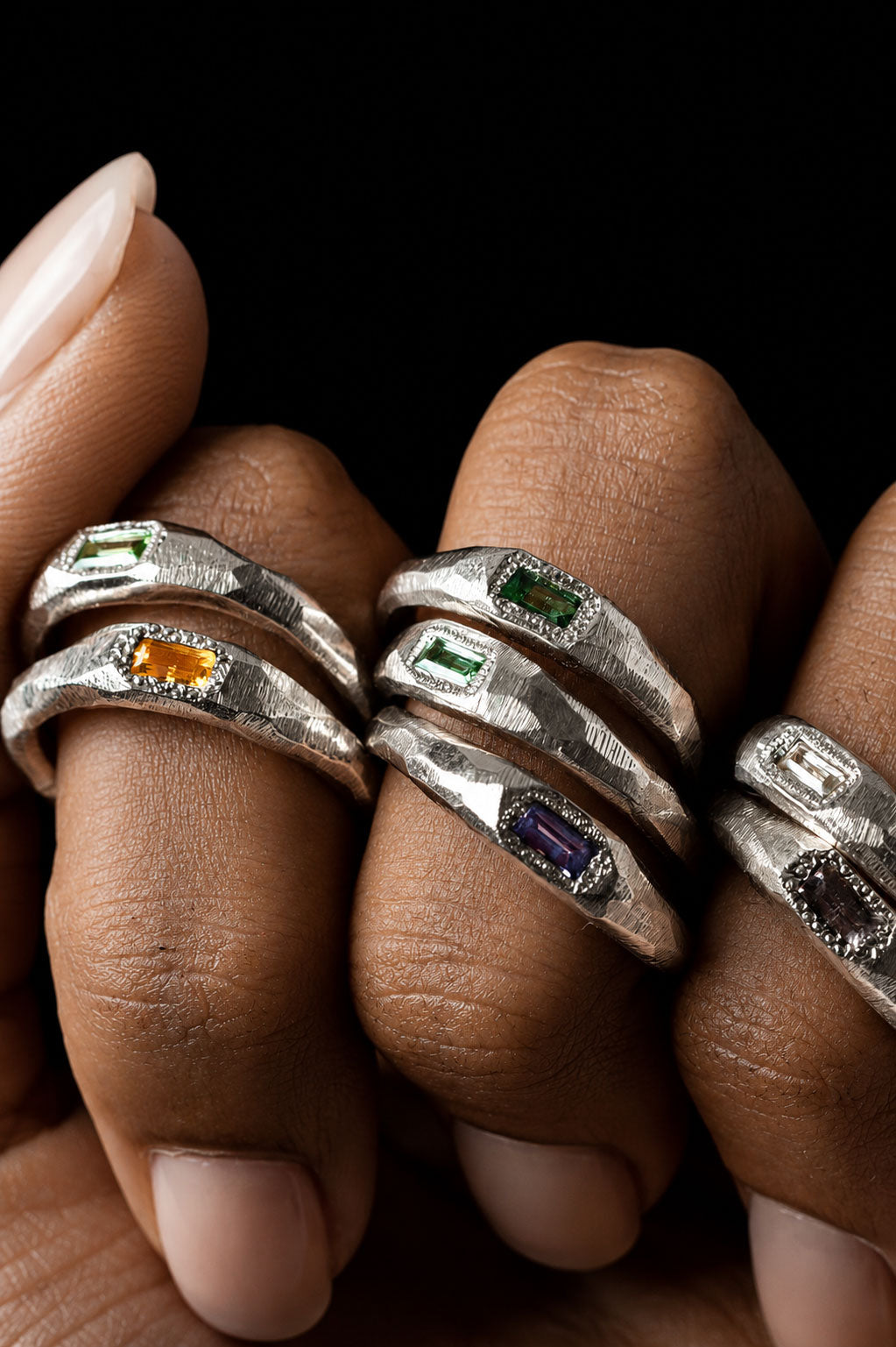Cleo Silver Ring | White Sapphire 2221