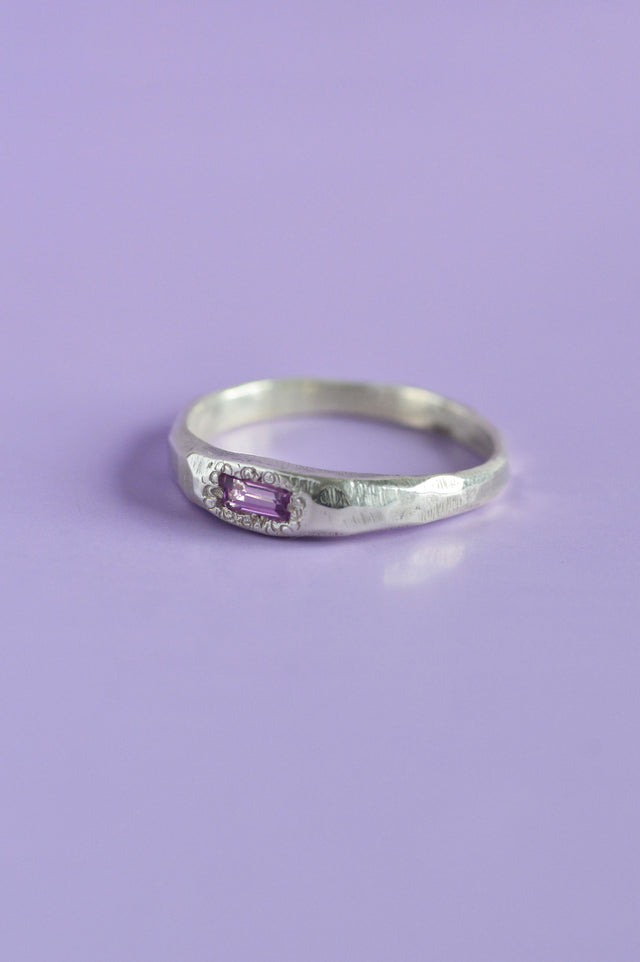 Cleo Rhodolite Garnet Silver Ring