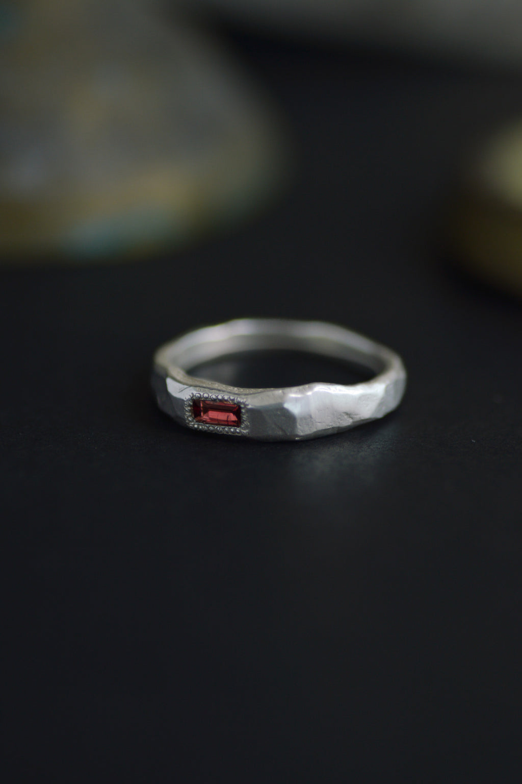 Cleo Silver Ring | Garnet 2221