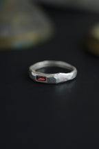 Cleo Silver Ring | Garnet 2221