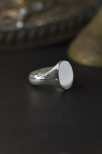 Oval Silver Signet - Large