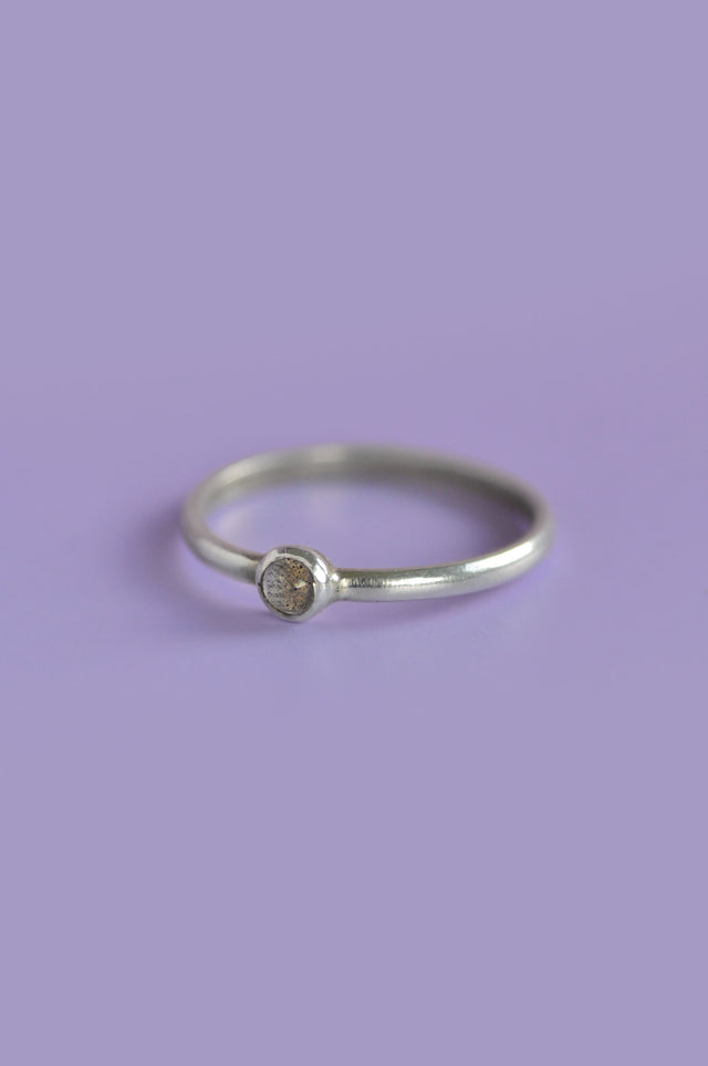 Julia Labradorite Silver Ring