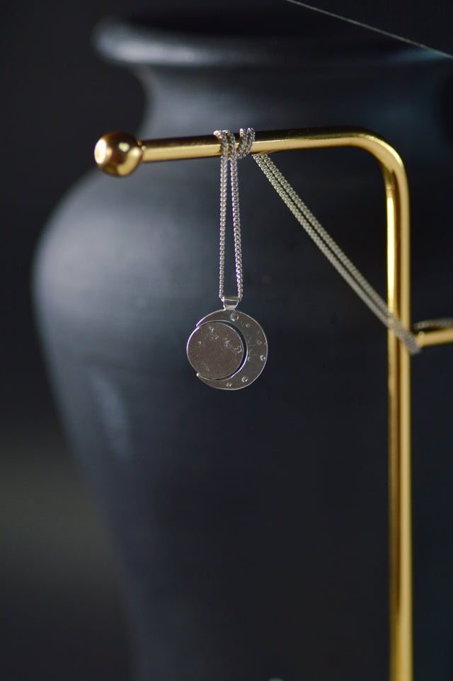 Pocket Universe Sapphire Silver Pendant 1078-3