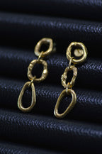 Nova Chain Brass Earrings
