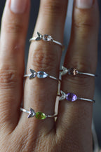 Malu Petite Silver Ring - Pink Sapphire