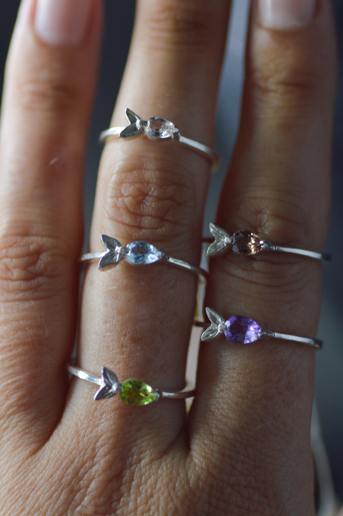 Malu Petite Silver Ring - White Sapphire
