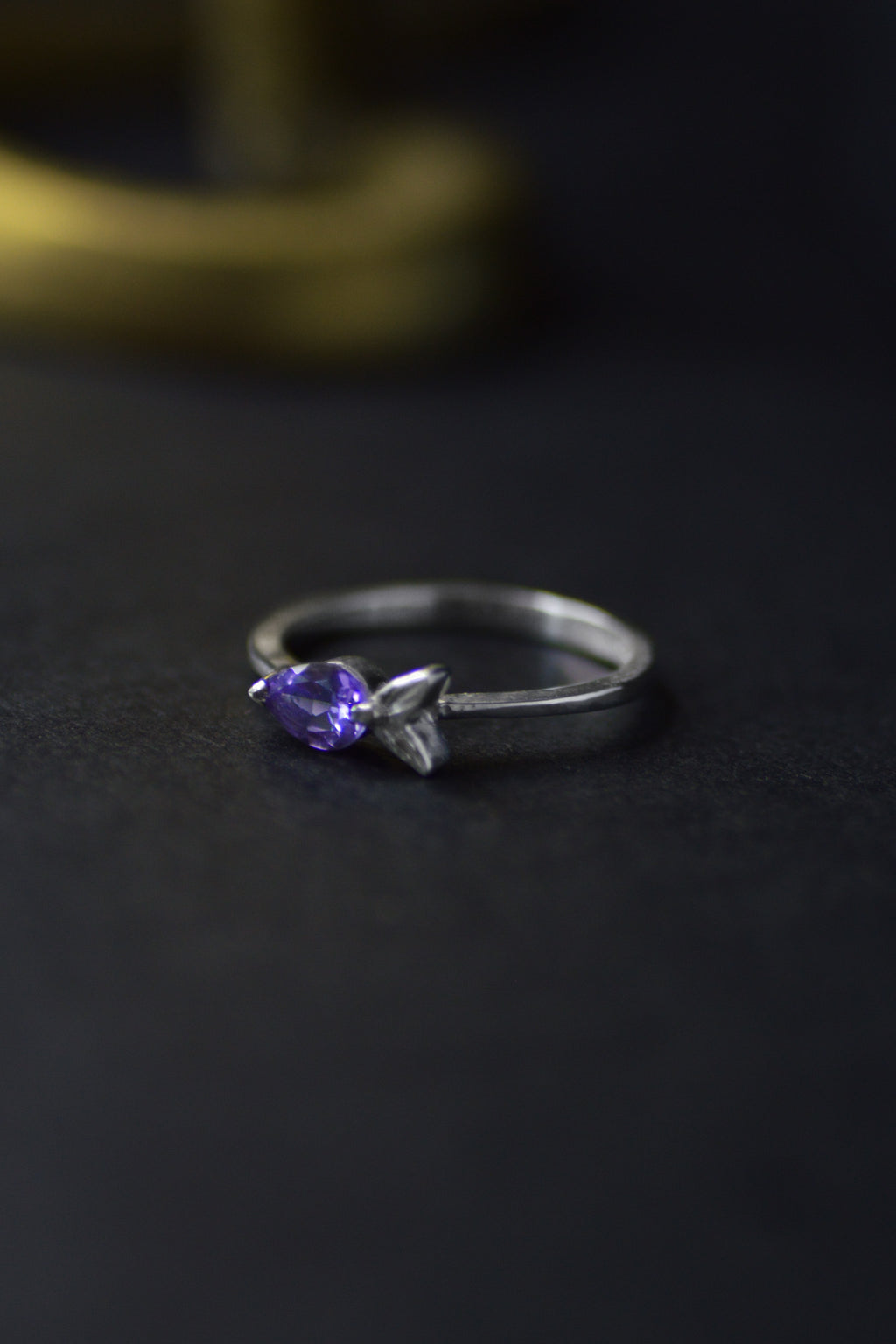Malu Petite Silver Ring - Amethyst